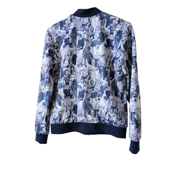 Foray Golf x Golf Digest Women's Printed Bomber Zip Jacket Size Medium - Retro - Picture 2 of 11